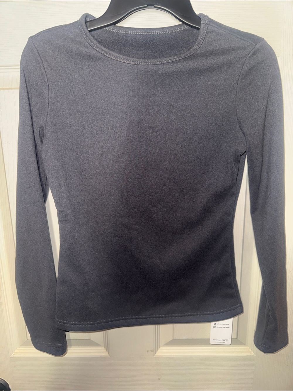 Women’s Charcoal Grey Long Sleeve Performance Top - Unbranded